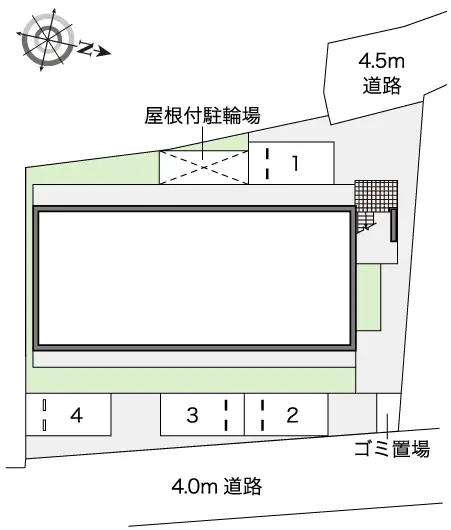 ★手数料０円★八尾市恩智北町　月極駐車場（LP）